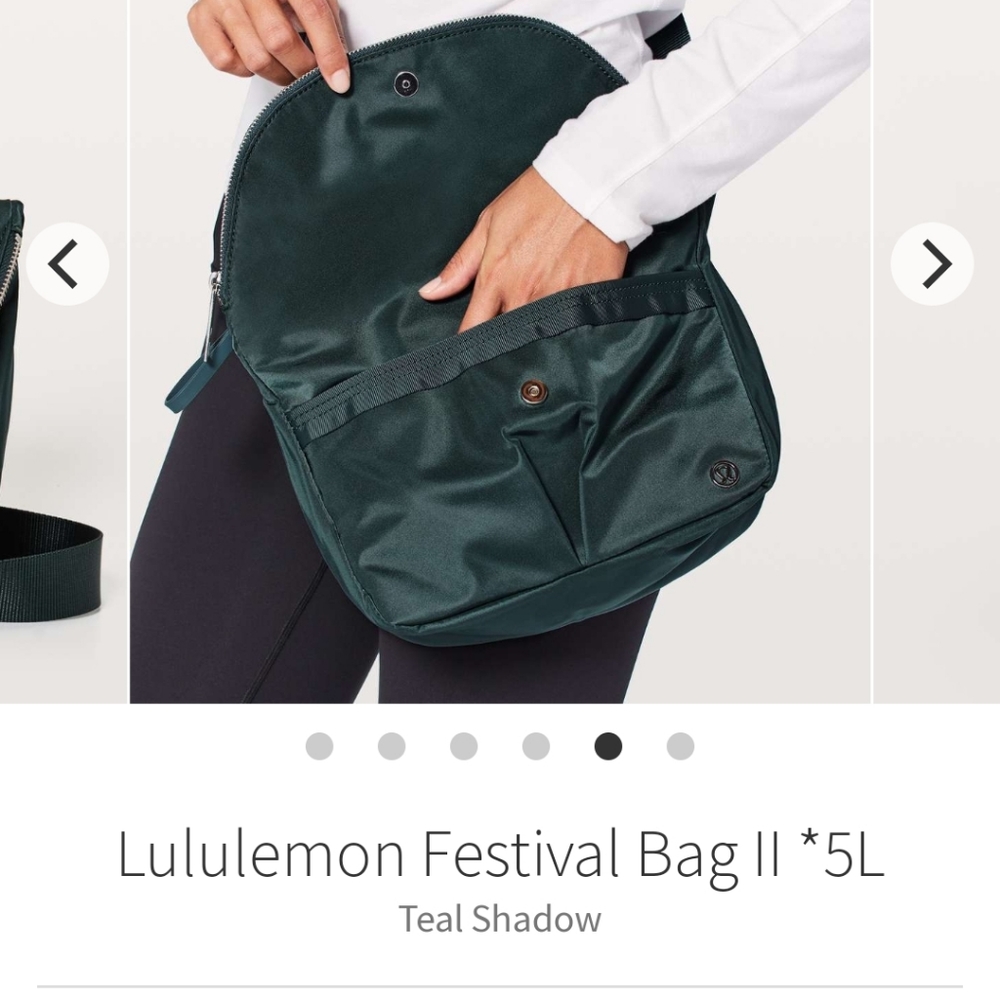 Teal shadow festival bag